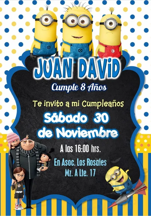 Archivo de Invitacion Minions