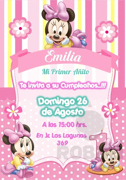 Archivo de Invitacion Minnie Bebe