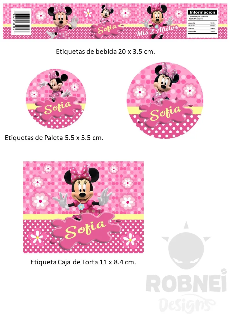 Etiquetas-Minnie-Mouse