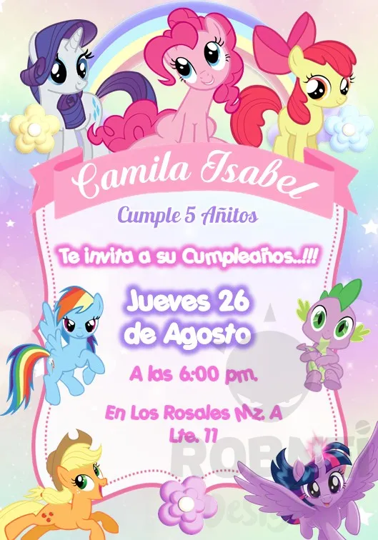 Invitacion-My-Little-Pony