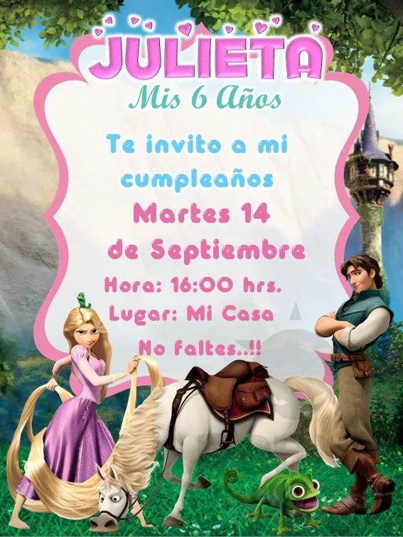 Archivo de Invitacion Rapunzel