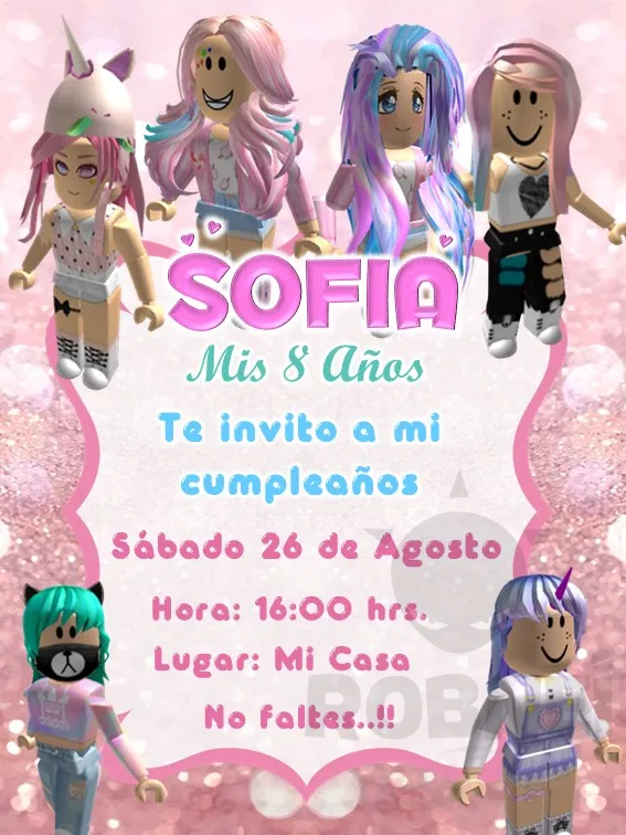 Archivo de Invitacion Roblox Rosa