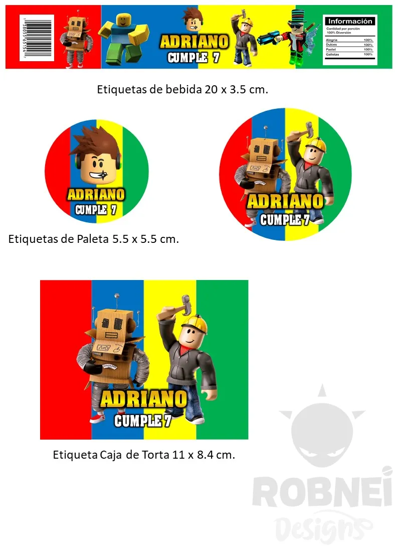 Archivo de Etiquetas Roblox 2