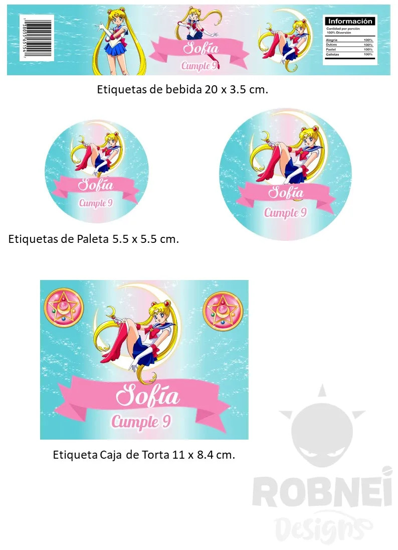 Archivo de Etiquetas Sailor Moon