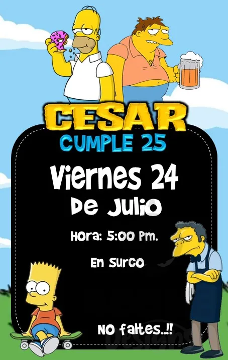 Archivo de Invitacion Simpson