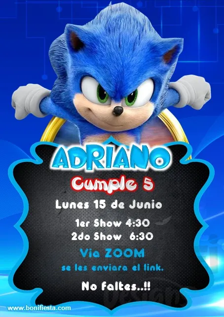 Archivo de Invitacion Sonic 6945