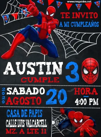 Spiderman-Invitation