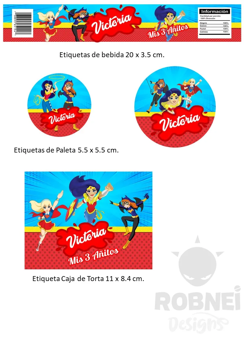 Archivo de Etiquetas Super Hero Girls