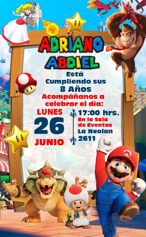 Archivo de Invitacion Super Mario Bros La Pelicula