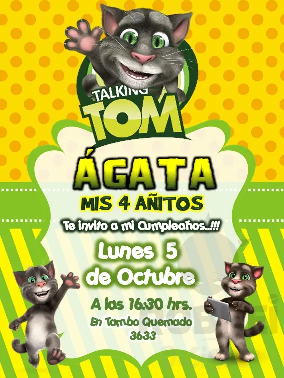 Archivo de Invitacion My Talking Tom