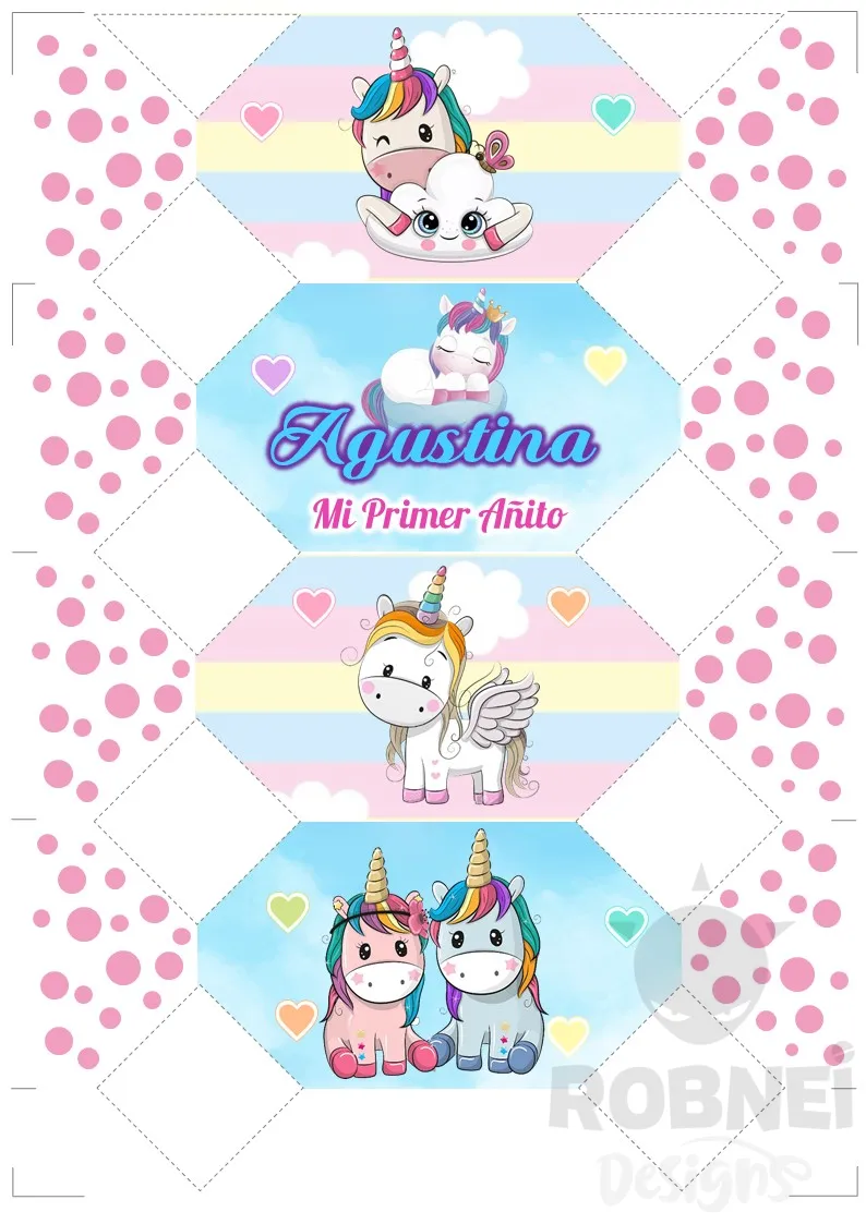 Archivo de Cajita Caramelo Unicornio Bebe