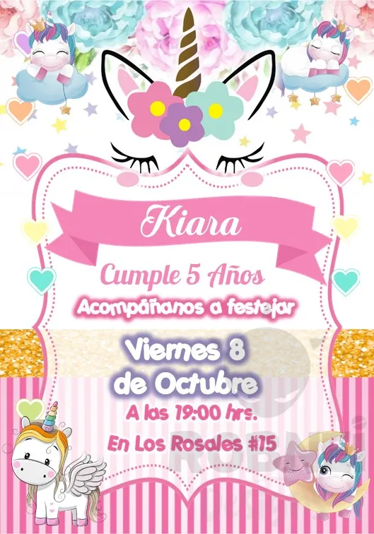 Archivo de Invitacion Unicornio