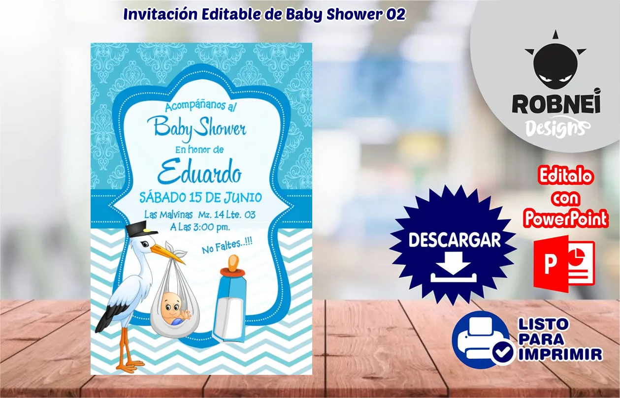 Invitacin de Baby Shower 02