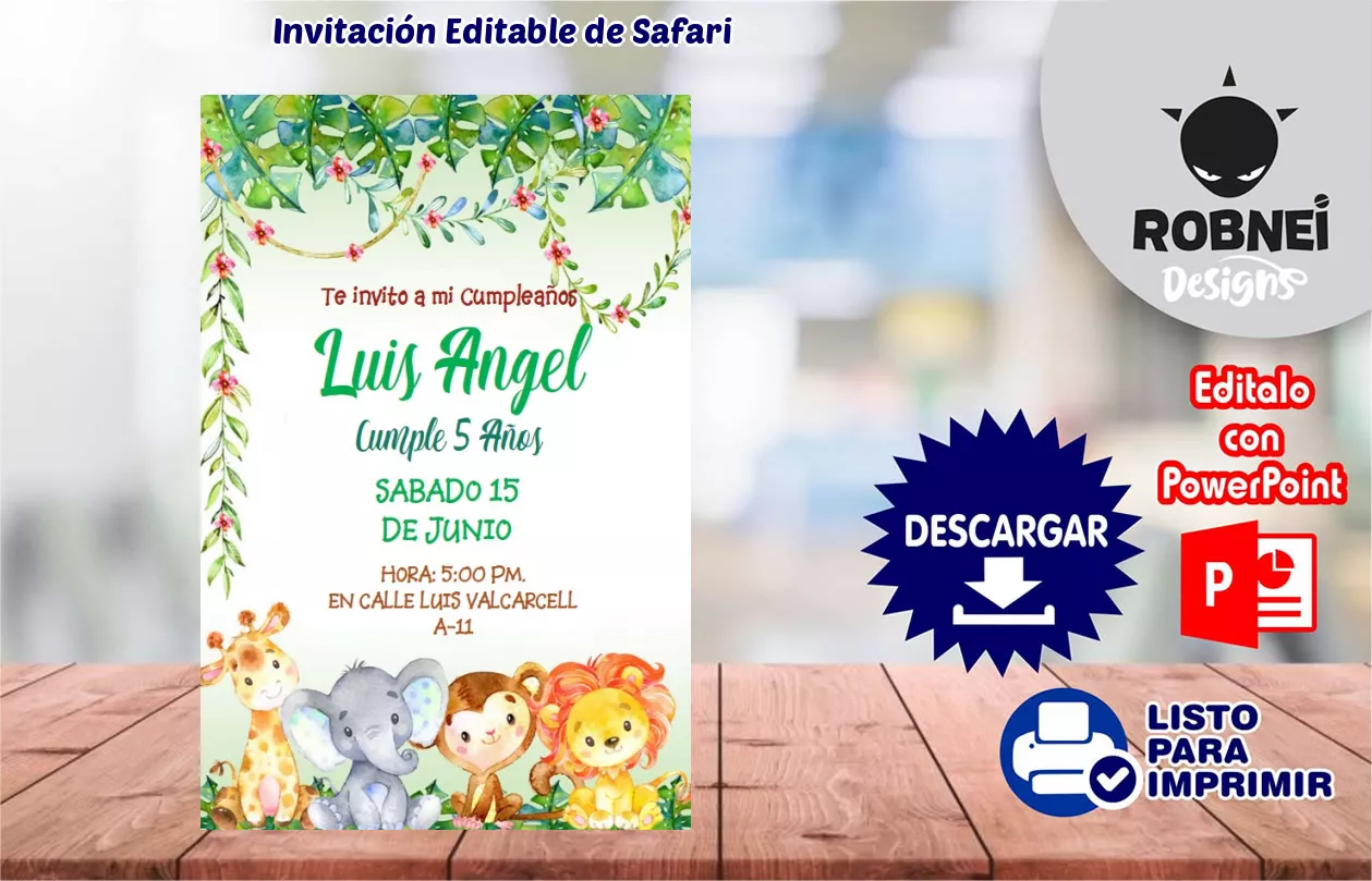 Invitacin de Safari