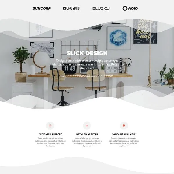 Plantilla de adra modern creative elementor template kit 