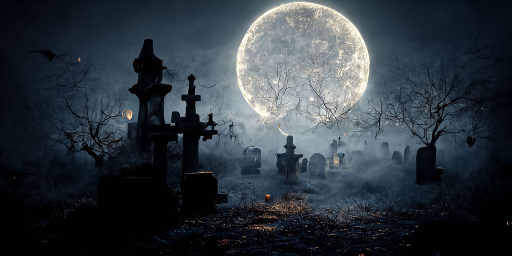 Fondo Halloween Cementerio