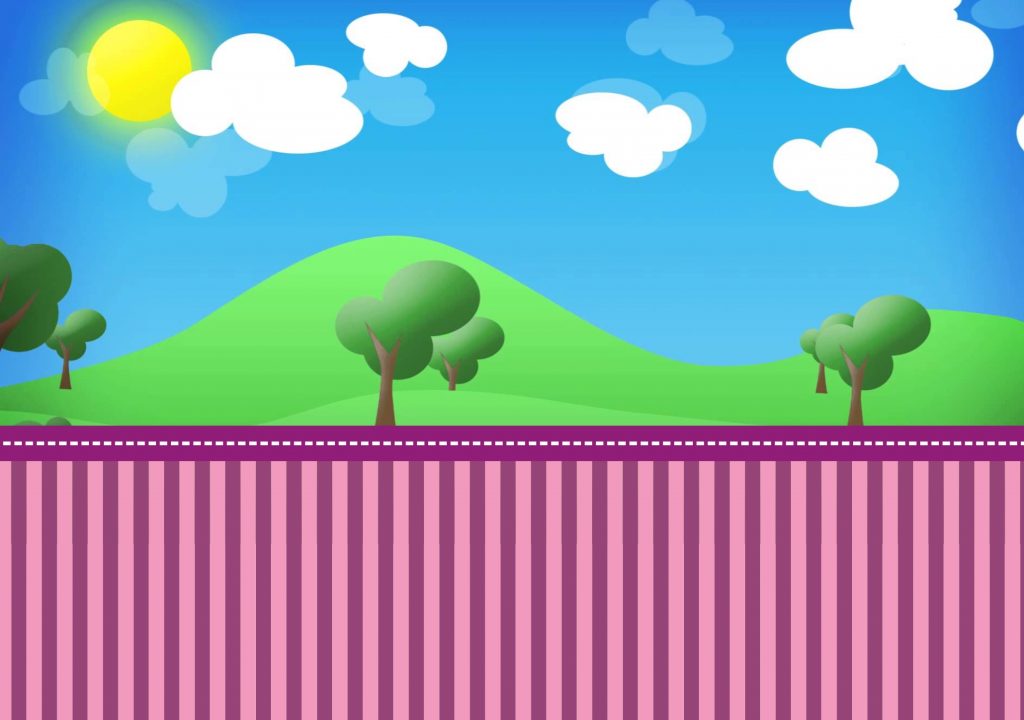 Fondo paisaje3 lila infantil