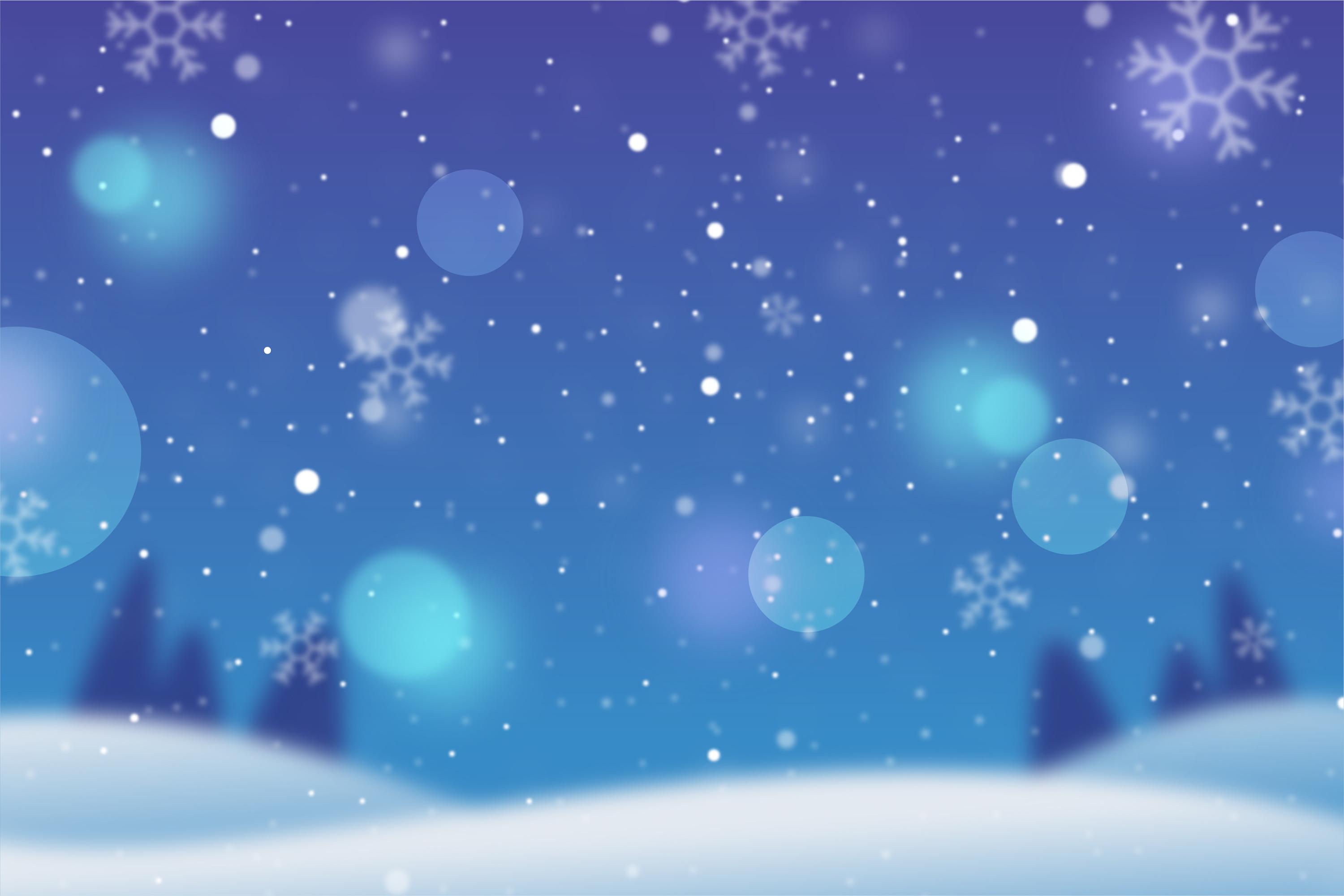 blurred winter background