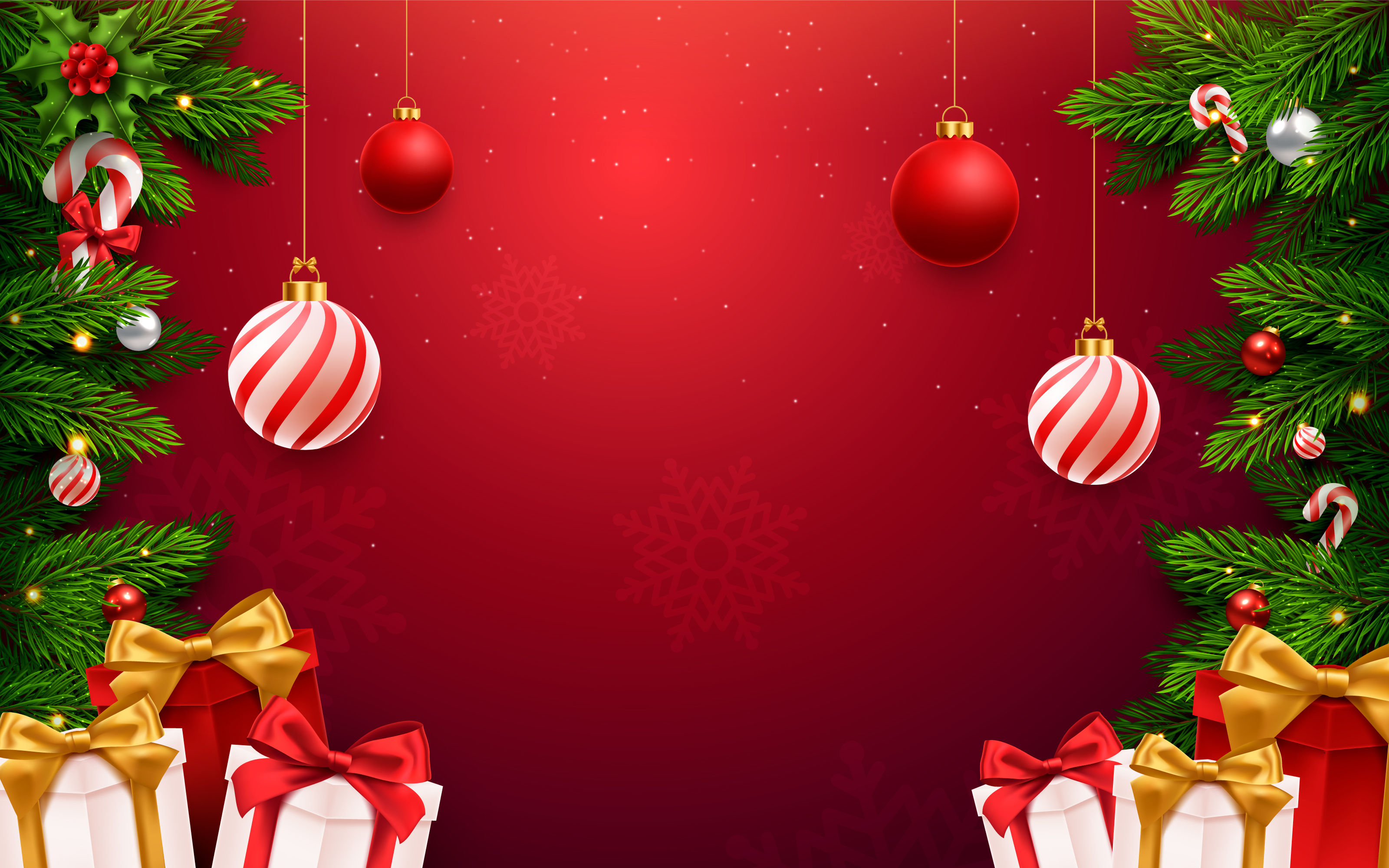 christmas background realistic style