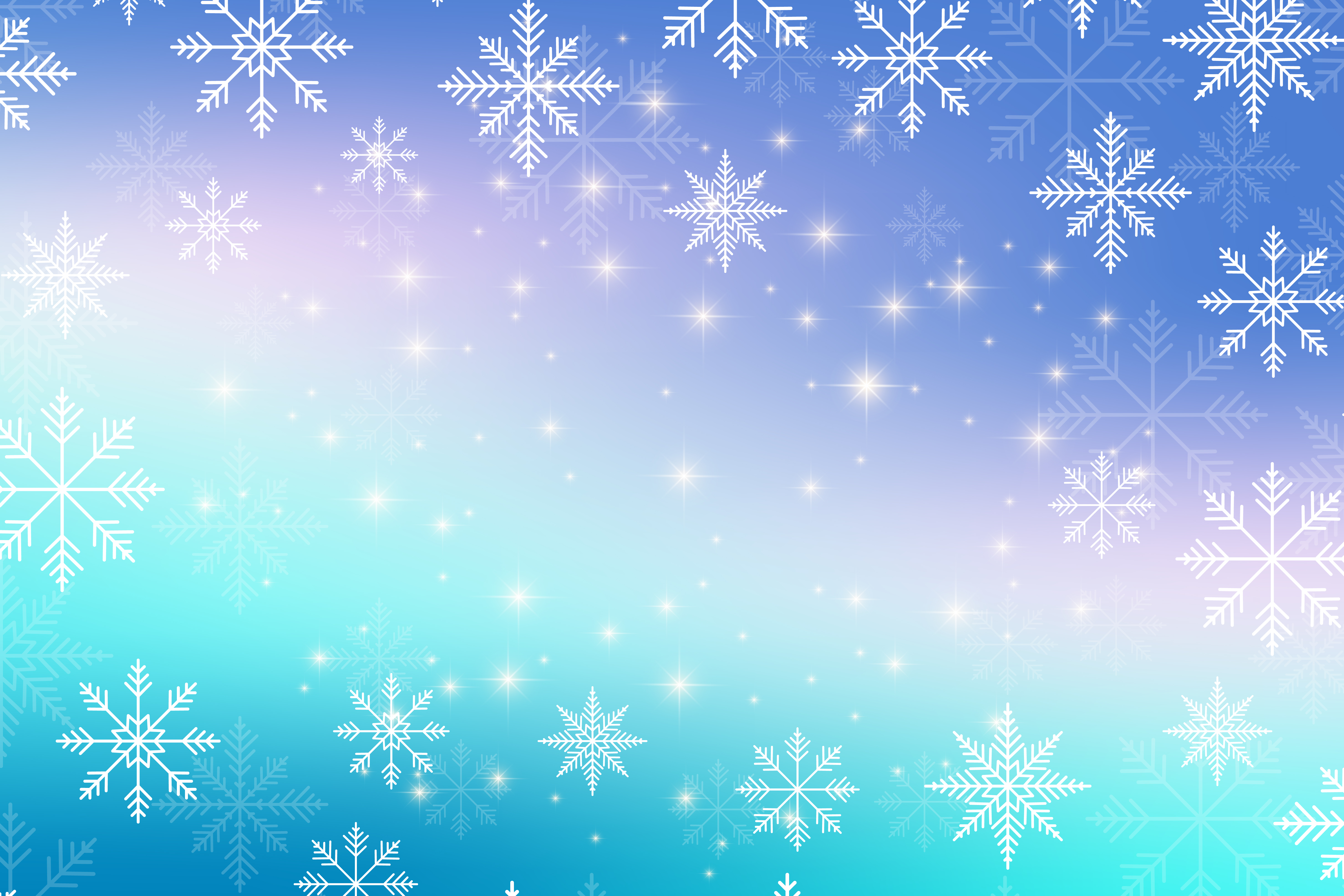 christmas happy new years background with snowflakes illustration