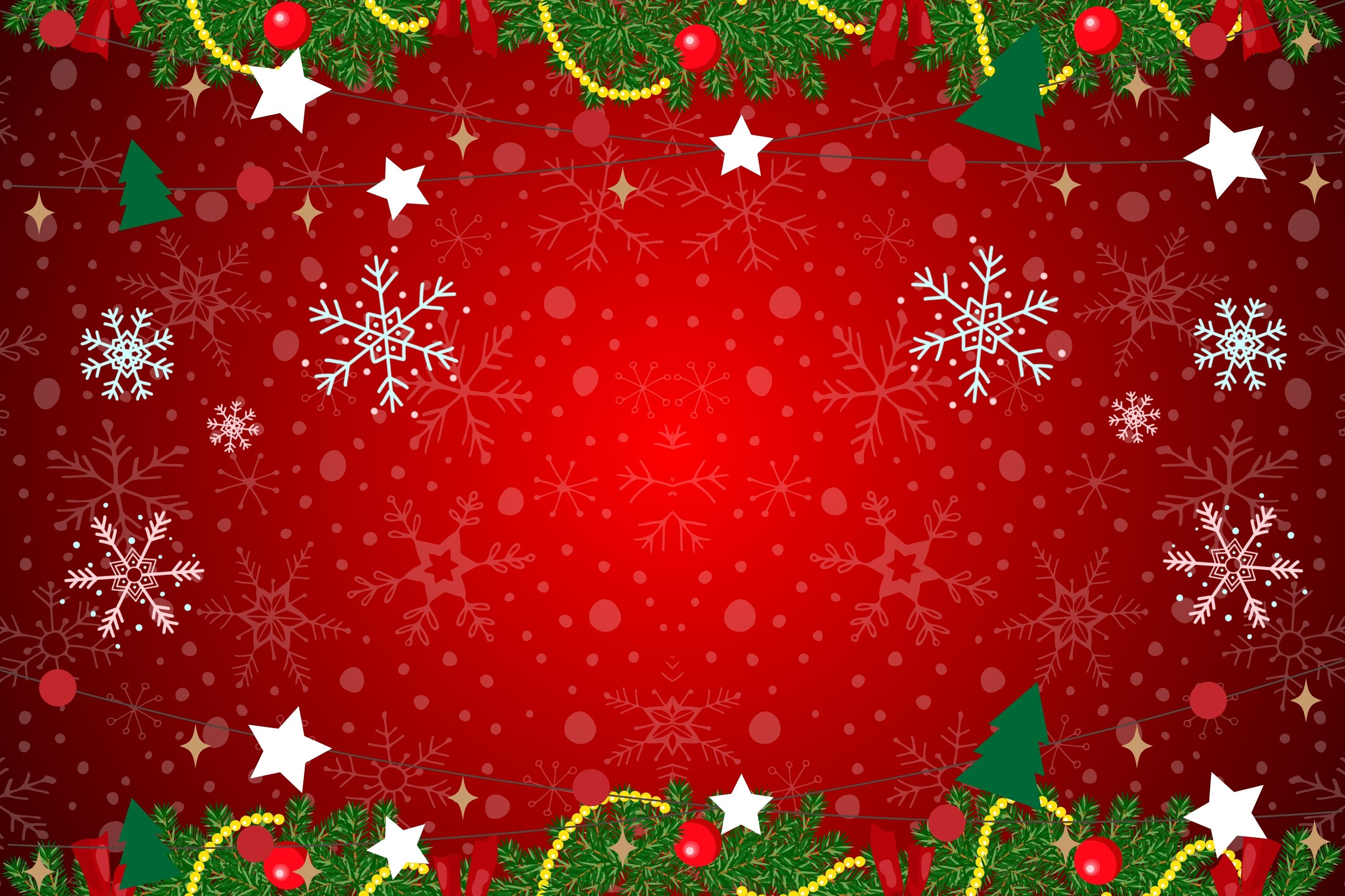 holiday cheer with snowflake confetti background