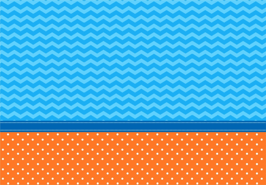 fondo Blippi Celeste Naranja