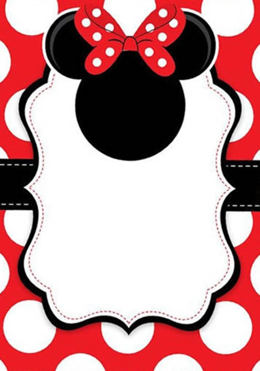 Minnie Rojo Negro Fondo 2