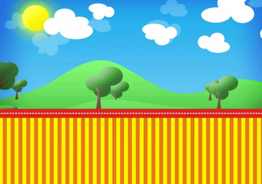 Fondo paisaje infantil bonito