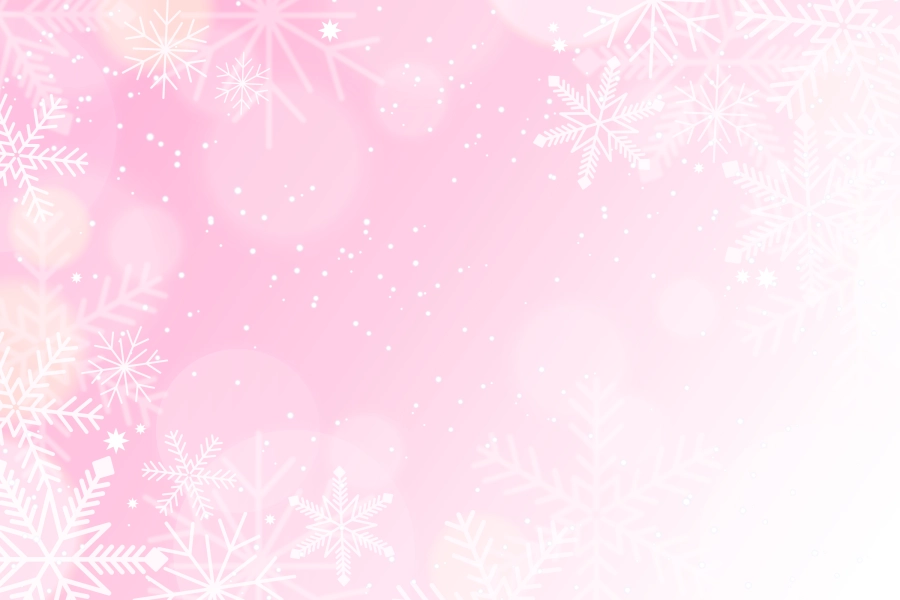 realistic-pink-snowflake-background