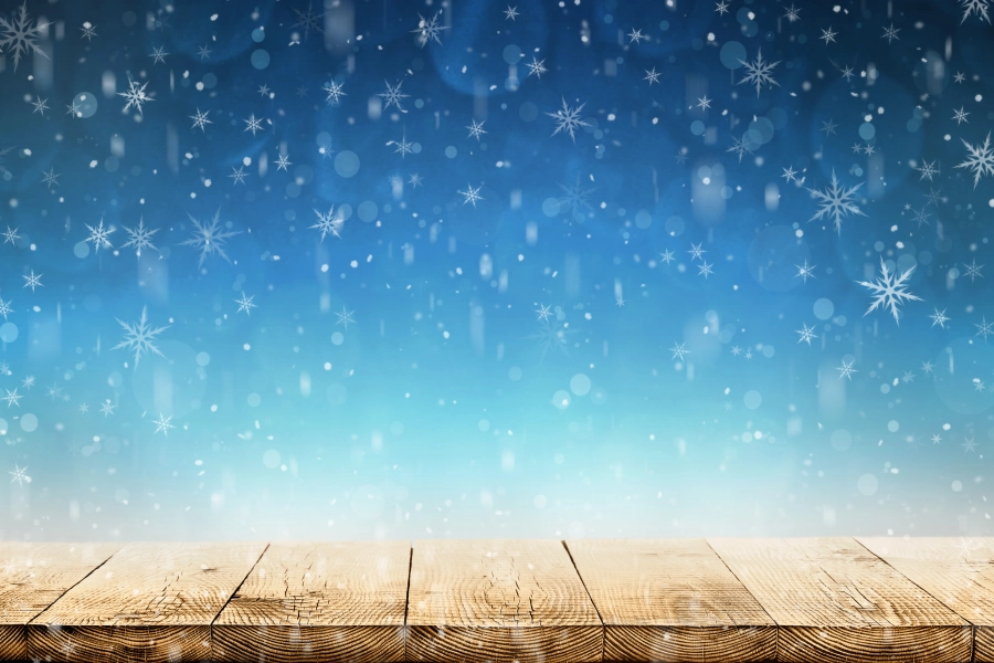 winter-christmas-background-with-snow-wood