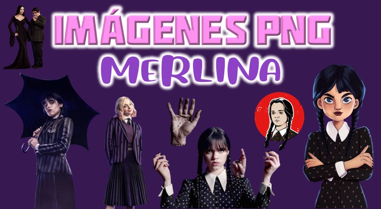 imagenes png de merlina