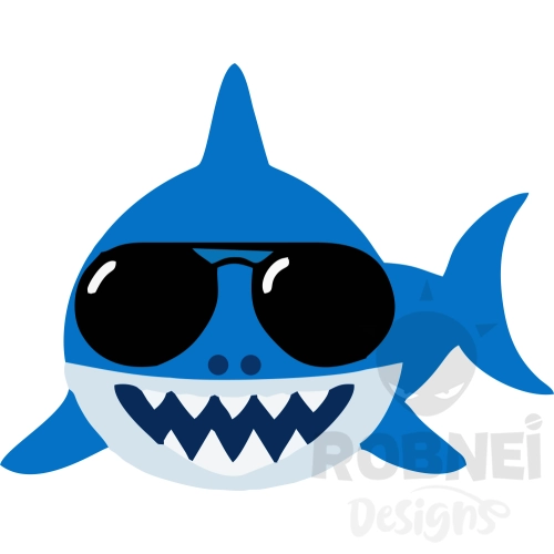 Baby Shark Azul Lentes