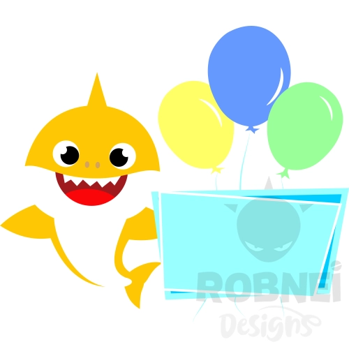 Baby Shark Clipart Globos 2