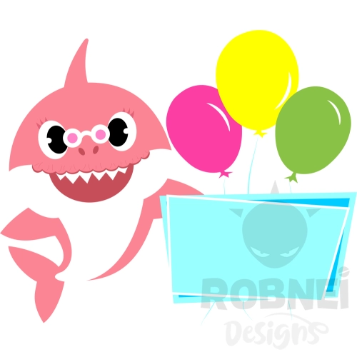 Baby Shark Clipart Globos