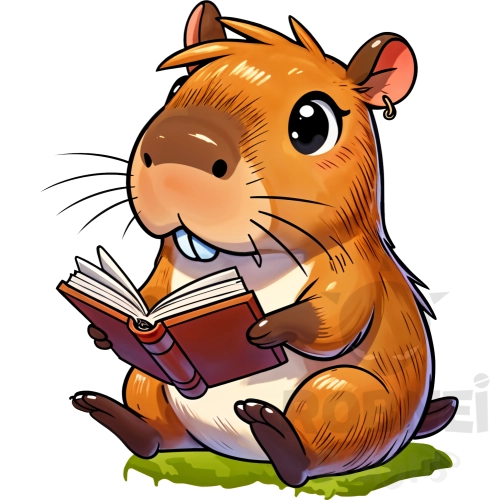 Capibara-Leer-Libro