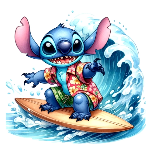 Lilo Stitch Watercolor