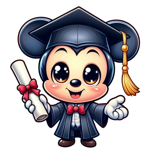 Mickey Graduation2