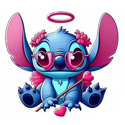 Stitch Cupid Valentine