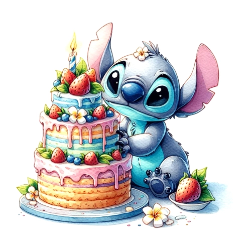 Stitch-Watercolor-Torta