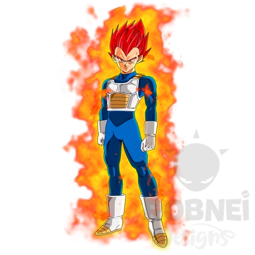 Vegeta Dios Rojo