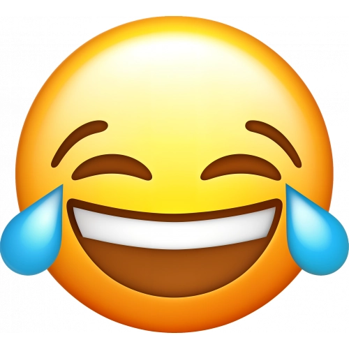 Emoticon Emoji Risa llorar