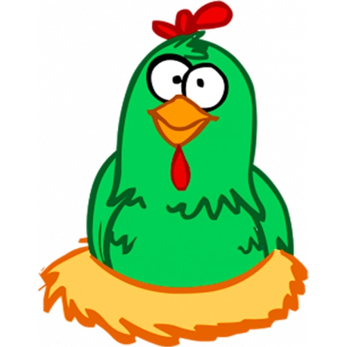 Gallinita-Pintadita-Clipart-gallina-verde