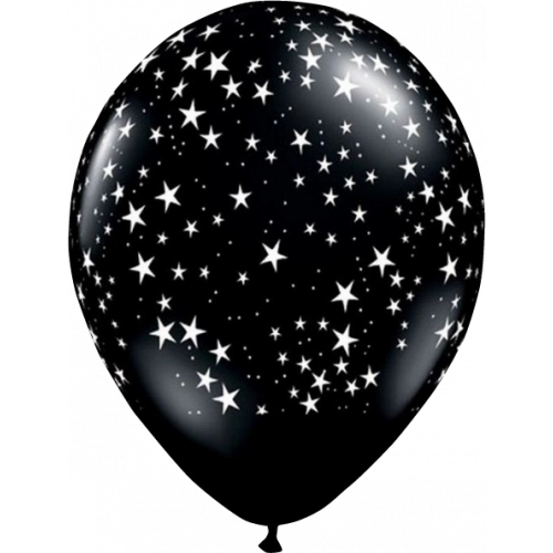 globo negro estrellitas