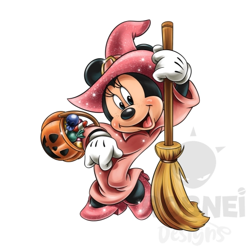 minnie-mouse-bruja-rosa-halloween