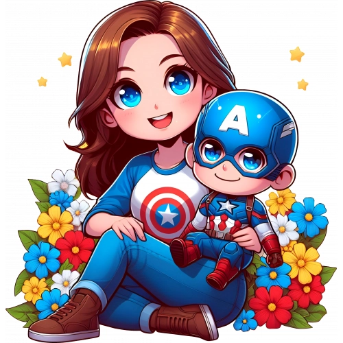 Capitan America Madre Cartoon Robnei