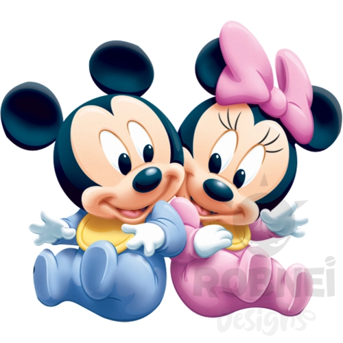 Mickey Bebe y Minnie Bebe