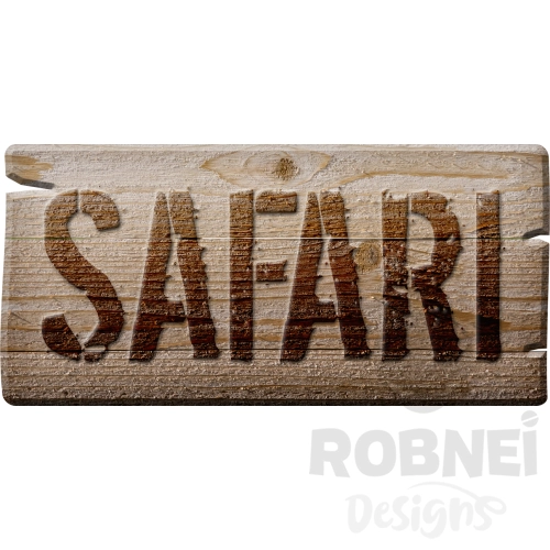 Letrero-Madera-Safari