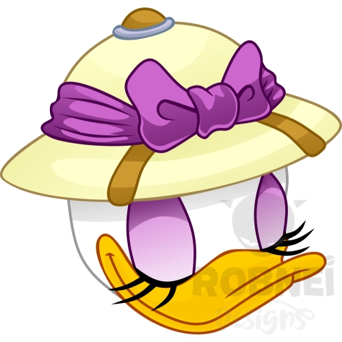 cabeza daisy safari sombrero morado png