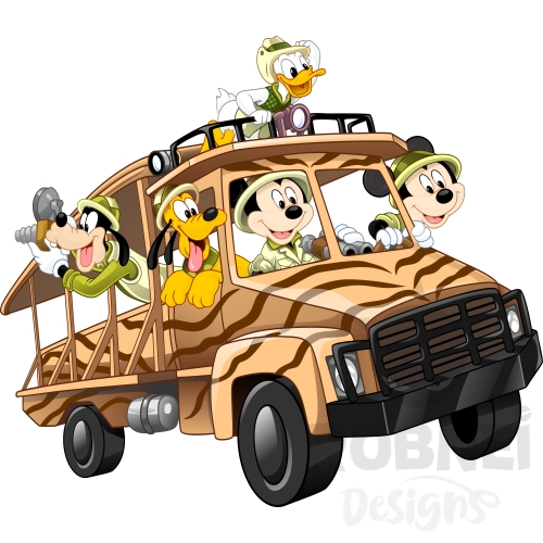 mickey safari jeep explorador 