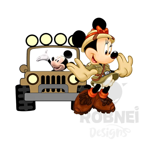 mickey safari jeep png